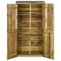vidaXL Capanno per Attrezzi in Legno di Pino 85x48x177 cm vidaXL Capanno per Attrezzi in Legno di Pino 85x48x177 cm