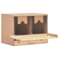 vidaXL Casetta Cova per Galline 2 Scomparti 63x40x45cm Legno di Pino vidaXL Casetta Cova per Galline 2 Scomparti 63x40x45cm Legno di Pino