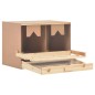 vidaXL Casetta Cova per Galline 2 Scomparti 63x40x45cm Legno di Pino vidaXL Casetta Cova per Galline 2 Scomparti 63x40x45cm Legno di Pino