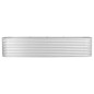 vidaXL Letto Rialzato Giardino 400x80x81 cm in Acciaio Zincato Argento vidaXL Letto Rialzato Giardino 400x80x81 cm in Acciaio Zincato Argento