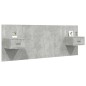 Testiera Letto con Comodini in Legno Multistrato Grigio Cemento Testiera Letto con Comodini in Legno Multistrato Grigio Cemento