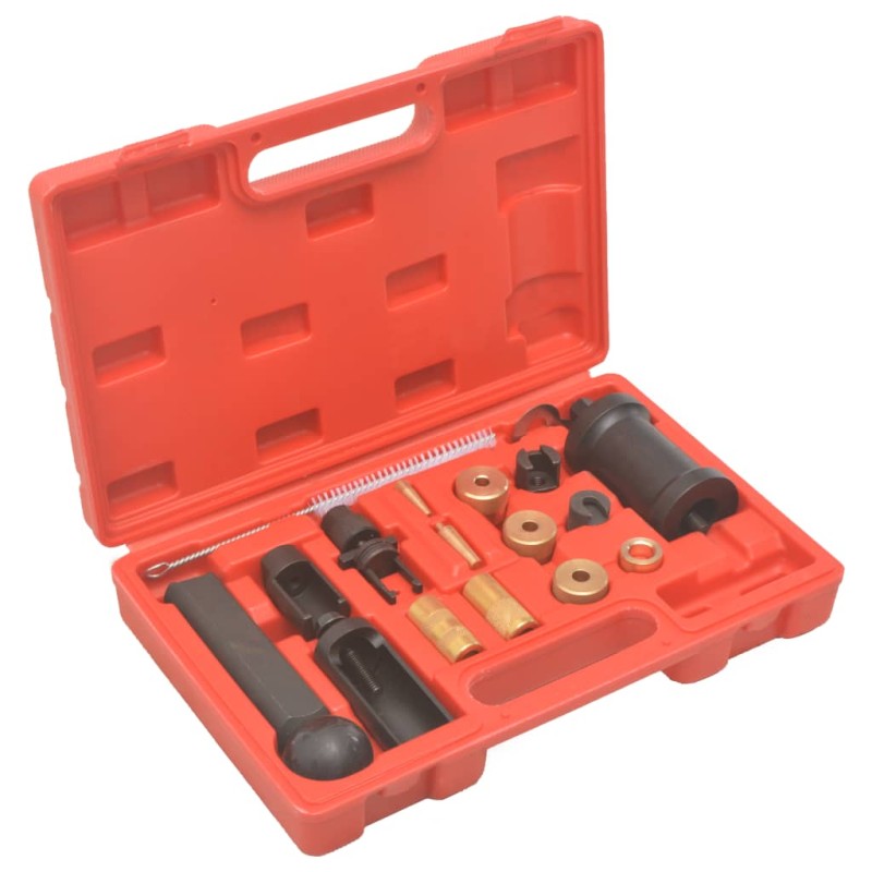 vidaXL Kit Strumenti Rimozione Montaggio Iniettori 18pz VAG VW Benzina vidaXL Kit Strumenti Rimozione Montaggio Iniettori 18pz VAG VW Benzina
