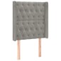 vidaXL Testiera ad Orecchio Grigio Chiaro 83x16x118/128 cm in Velluto vidaXL Testiera ad Orecchio Grigio Chiaro 83x16x118/128 cm in Velluto