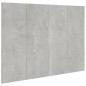 Testiera Letto Grigio Cemento 120x1,5x80cm in Legno Multistrato Testiera Letto Grigio Cemento 120x1,5x80cm in Legno Multistrato