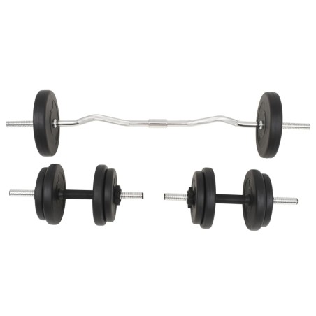vidaXL Set Bilanciere e Manubri 30 kg
