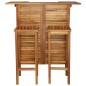 vidaXL Set Tavolo e Sedia da Bar 3 pz in Legno Massello di Acacia vidaXL Set Tavolo e Sedia da Bar 3 pz in Legno Massello di Acacia