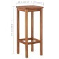 vidaXL Set Tavolo e Sedia da Bar 3 pz in Legno Massello di Acacia vidaXL Set Tavolo e Sedia da Bar 3 pz in Legno Massello di Acacia