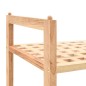 vidaXL Scarpiera in Legno Massello di Noce 69x26x81 cm vidaXL Scarpiera in Legno Massello di Noce 69x26x81 cm