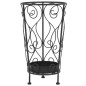 vidaXL Portaombrelli Stile Vintage Metallo 26x46 cm Nero vidaXL Portaombrelli Stile Vintage Metallo 26x46 cm Nero