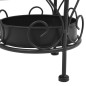 vidaXL Portaombrelli Stile Vintage Metallo 26x46 cm Nero vidaXL Portaombrelli Stile Vintage Metallo 26x46 cm Nero