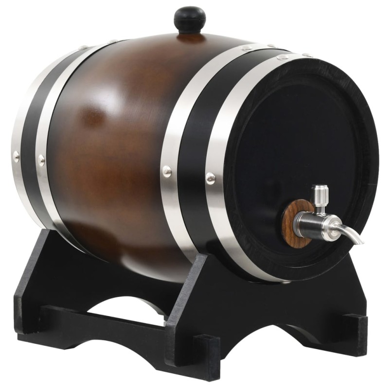 vidaXL Barilotto di Vino con Spina in Legno Massello di Pino 6 L vidaXL Barilotto di Vino con Spina in Legno Massello di Pino 6 L