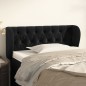 Testiera ad Orecchio Nera 93x23x78/88 cm in Velluto Testiera ad Orecchio Nera 93x23x78/88 cm in Velluto