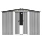 vidaXL Casetta da Giardino 257x580x181 cm in Metallo Grigio vidaXL Casetta da Giardino 257x580x181 cm in Metallo Grigio