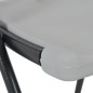 vidaXL Sgabelli da Bar Pieghevoli 2 pz HDPE e Acciaio Bianco vidaXL Sgabelli da Bar Pieghevoli 2 pz HDPE e Acciaio Bianco