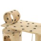 vidaXL Albero per Gatti e Tiragraffi Sisal 140 cm Zampe Stampate Beige vidaXL Albero per Gatti e Tiragraffi Sisal 140 cm Zampe Stampate Beige