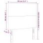 Testiera 2 pz Tortora 80x5x78/88 cm in Tessuto Testiera 2 pz Tortora 80x5x78/88 cm in Tessuto
