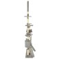 vidaXL Albero per Gatti con Tiragraffi in Sisal 230-250 cm Grigio