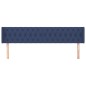 Testiera ad Orecchio Blu 183x16x78/88 cm in Tessuto Testiera ad Orecchio Blu 183x16x78/88 cm in Tessuto