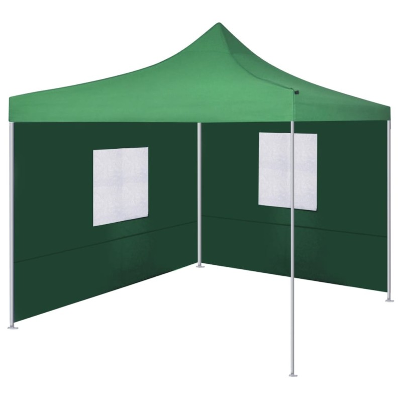 vidaXL Tenda Pieghevole con 2 Pareti 3x3 m Verde vidaXL Tenda Pieghevole con 2 Pareti 3x3 m Verde