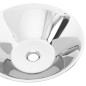 vidaXL Lavandino 42x14 cm in Ceramica Argento