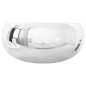 vidaXL Lavandino 40x15 cm in Ceramica Argento