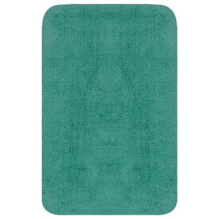 vidaXL Set Tappetini per Bagno 2 pz in Tessuto Turchese