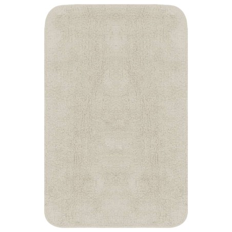 vidaXL Set Tappetini per Bagno 3 pz in Tessuto Bianco