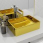 vidaXL Lavandino 41x30x12 cm in Ceramica Oro vidaXL Lavandino 41x30x12 cm in Ceramica Oro