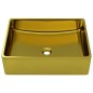 vidaXL Lavandino 41x30x12 cm in Ceramica Oro vidaXL Lavandino 41x30x12 cm in Ceramica Oro