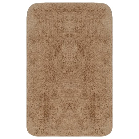 vidaXL Set Tappetini per Bagno 2 pz in Tessuto Beige