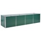 vidaXL Letto Rialzato Giardino in Acciaio Zincato 320x80x77 cm Verde vidaXL Letto Rialzato Giardino in Acciaio Zincato 320x80x77 cm Verde
