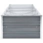 vidaXL Letto Rialzato Giardino in Acciaio Zincato 320x80x45 cm Grigio vidaXL Letto Rialzato Giardino in Acciaio Zincato 320x80x45 cm Grigio