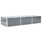 vidaXL Letto Rialzato Giardino in Acciaio Zincato 240x80x45 cm Grigio vidaXL Letto Rialzato Giardino in Acciaio Zincato 240x80x45 cm Grigio