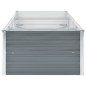 vidaXL Letto Rialzato Giardino in Acciaio Zincato 240x80x45 cm Grigio vidaXL Letto Rialzato Giardino in Acciaio Zincato 240x80x45 cm Grigio