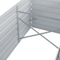 vidaXL Letto Rialzato Giardino in Acciaio Zincato 240x80x45 cm Grigio vidaXL Letto Rialzato Giardino in Acciaio Zincato 240x80x45 cm Grigio