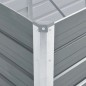 vidaXL Letto Rialzato Giardino in Acciaio Zincato 240x80x45 cm Grigio vidaXL Letto Rialzato Giardino in Acciaio Zincato 240x80x45 cm Grigio