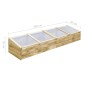 vidaXL Serra in Legno di Pino Impregnato 200x50x35 cm vidaXL Serra in Legno di Pino Impregnato 200x50x35 cm