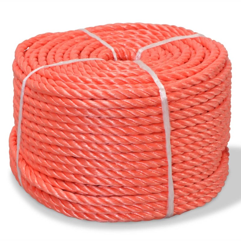vidaXL Corda Intrecciata in Polipropilene 16 mm 250 m Arancione vidaXL Corda Intrecciata in Polipropilene 16 mm 250 m Arancione