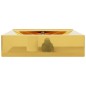 vidaXL Lavandino con Troppopieno 60x46x16 cm in Ceramica Oro vidaXL Lavandino con Troppopieno 60x46x16 cm in Ceramica Oro