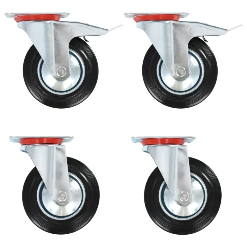 vidaXL Rotelle Girevoli 4 pz 160 mm vidaXL Rotelle Girevoli 4 pz 160 mm