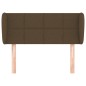Testiera ad Orecchio Marrone Scuro 103x23x78/88 cm in Tessuto Testiera ad Orecchio Marrone Scuro 103x23x78/88 cm in Tessuto