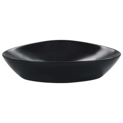 vidaXL Lavandino 58,5x39x14 cm in Ceramica Nero