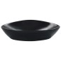 vidaXL Lavandino 58,5x39x14 cm in Ceramica Nero vidaXL Lavandino 58,5x39x14 cm in Ceramica Nero
