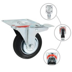 vidaXL Rotelle Girevoli 4 pz 100 mm