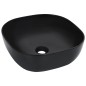 vidaXL Lavandino 42,5x42,5x14,5 cm in Ceramica Nero vidaXL Lavandino 42,5x42,5x14,5 cm in Ceramica Nero