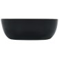 vidaXL Lavandino 42,5x42,5x14,5 cm in Ceramica Nero vidaXL Lavandino 42,5x42,5x14,5 cm in Ceramica Nero