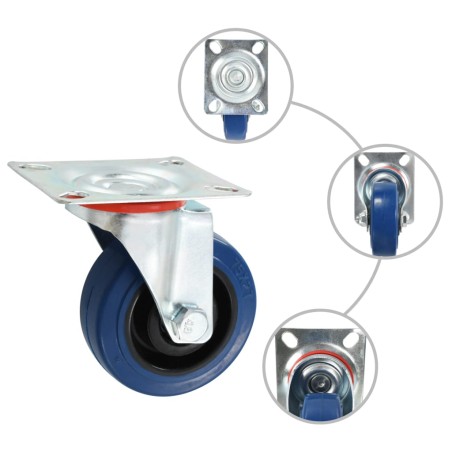 vidaXL Rotelle Girevoli 4 pz 75 mm