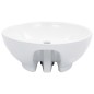 vidaXL Lavandino con Troppopieno 46,5x18 cm in Ceramica Bianco