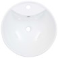 vidaXL Lavandino con Troppopieno 46,5x18 cm in Ceramica Bianco