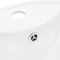vidaXL Lavandino con Troppopieno 46,5x18 cm in Ceramica Bianco
